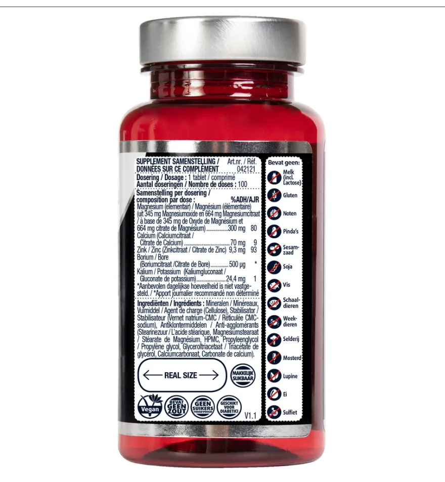 Lucovitaal Calcium Magnesium Zink (100 tabletten)