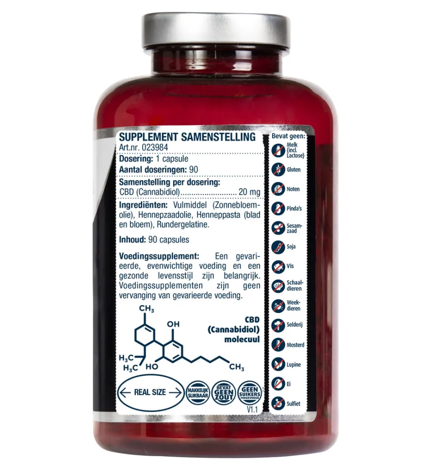 Lucovitaal CBD 20mg (90 capsules)
