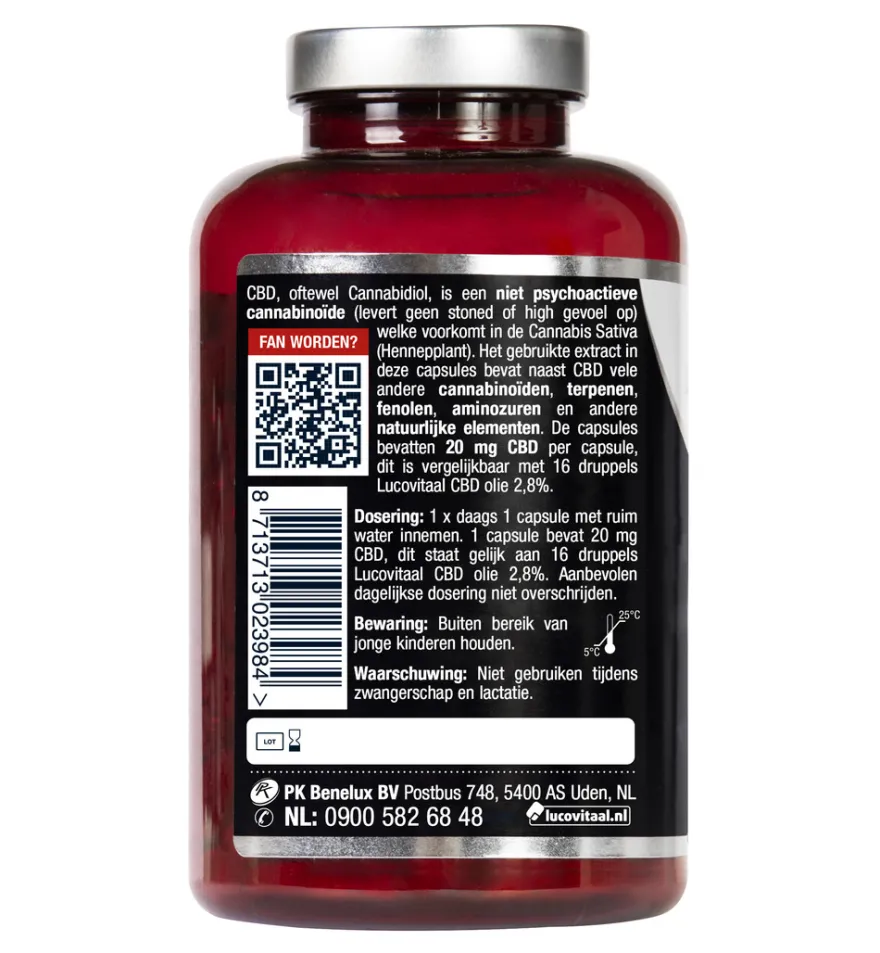 Lucovitaal CBD 20mg (90 capsules)