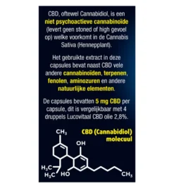 Lucovitaal CBD 5mg (30 capsules)