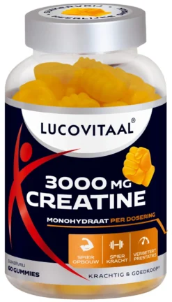 Lucovitaal Creatine 3000mg Gummies Vegan (60 gummies)
