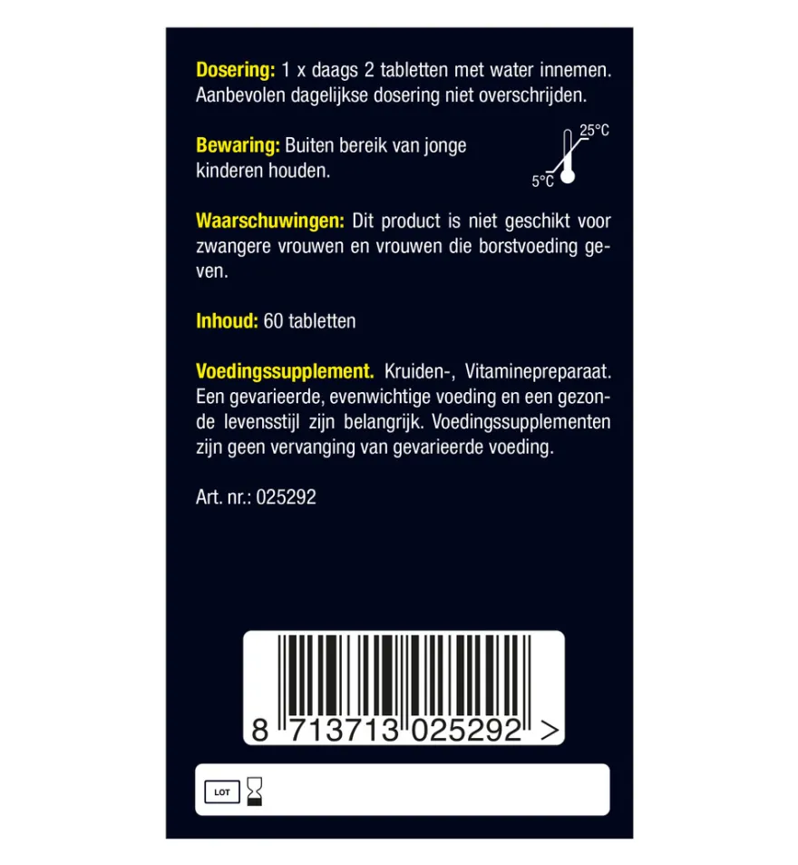 Lucovitaal D-Mannose Cranberry (60 tabletten)