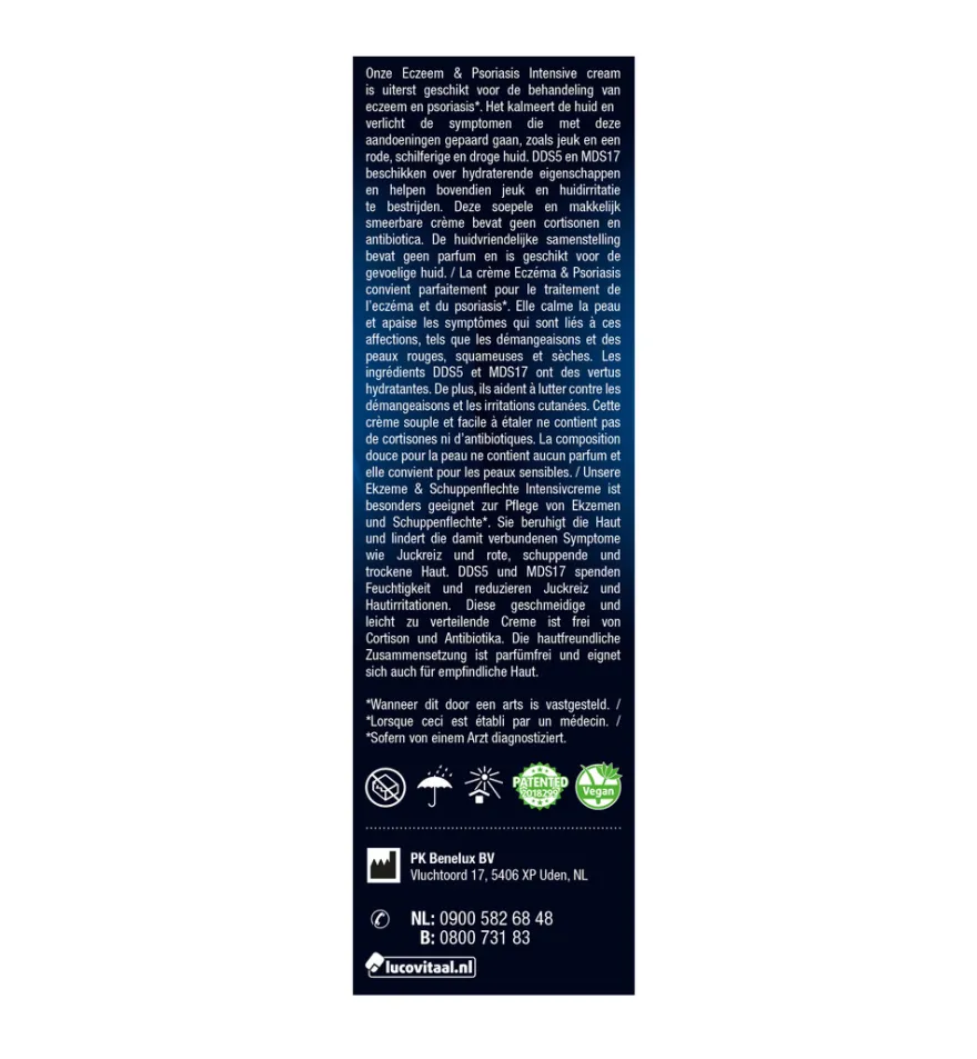 Lucovitaal Eczeem Psoriasis Intensive Cream (50 ml)