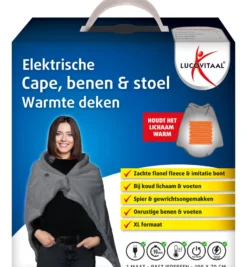 Lucovitaal Elektrische Cape, Benen & Stoel Warmte Deken (1 stuk)