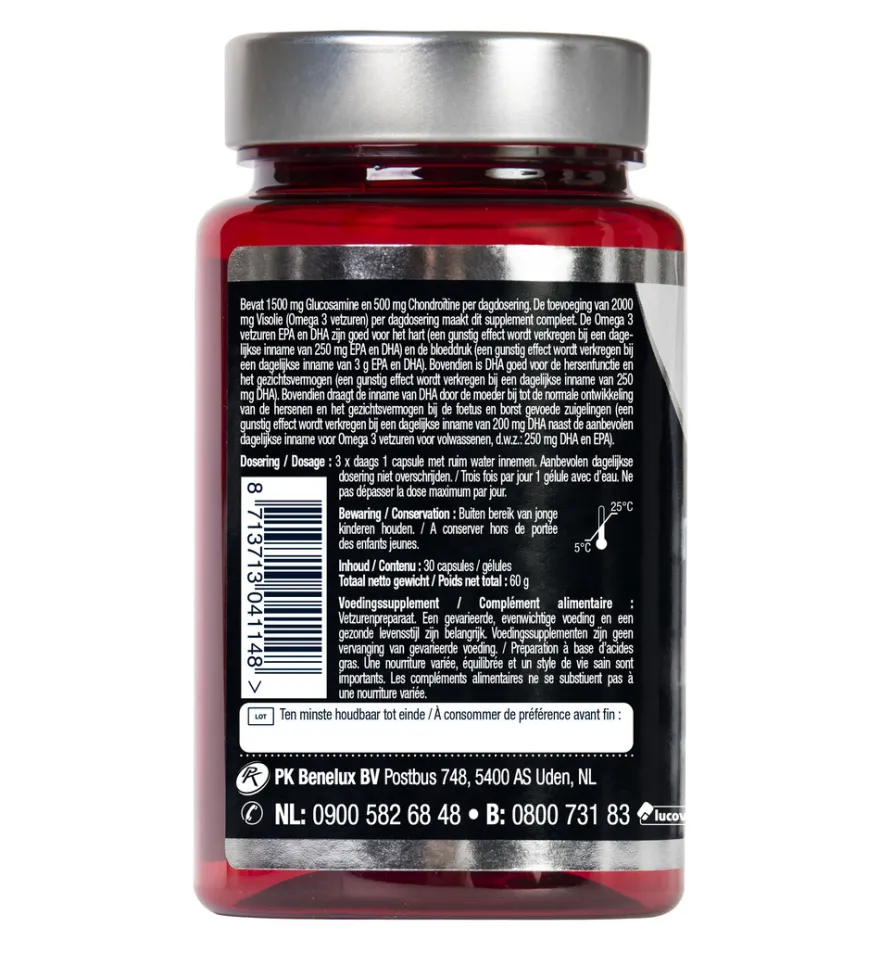 Lucovitaal Glucosamine Chondroïtine Visolie (30 capsules)