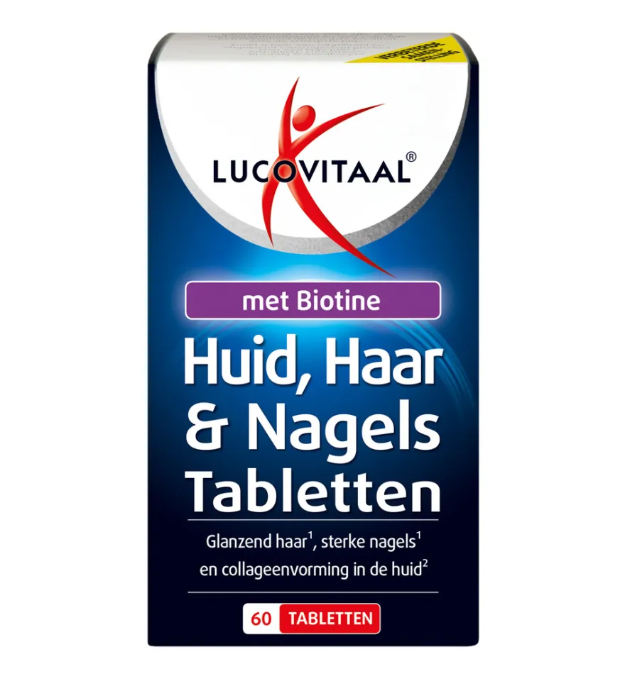 Lucovitaal Huid, Haar & Nagels met Biotine (60 tabletten)