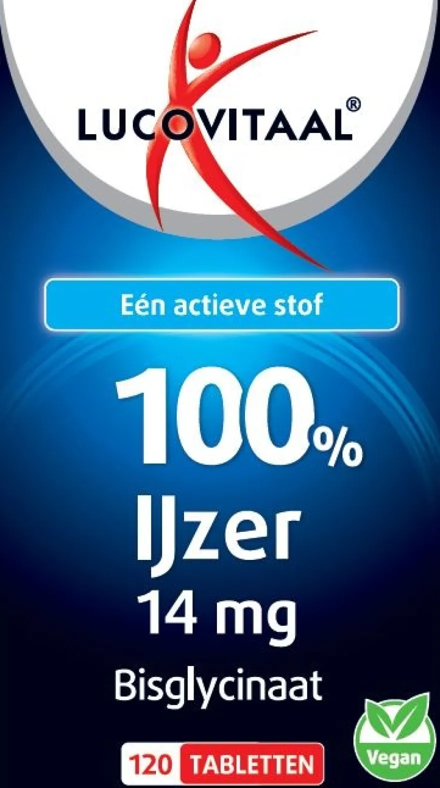 Lucovitaal 100% IJzer Bisglycinaat (120 tabletten)