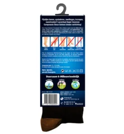 Lucovitaal Koper Compressie Sokken 36-41 Zwart (1 paar)