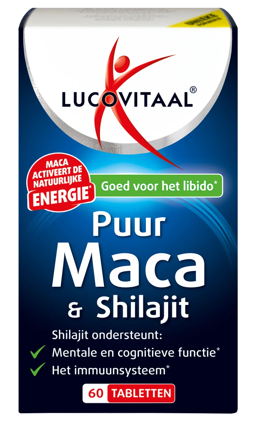 Lucovitaal Maca & Shilajit Puur (60 tabletten)