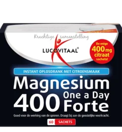 Lucovitaal Magnesium Citraat Poeder 400mg (60 zakjes)