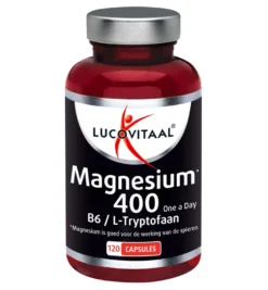 Lucovitaal Magnesium 400 met B6 & L-Tryptofaan (120 capsules)