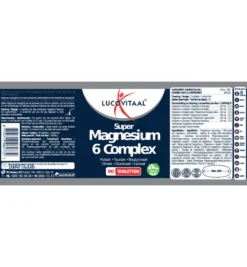 Lucovitaal Magnesium Super 6 Complex (90 tabletten)