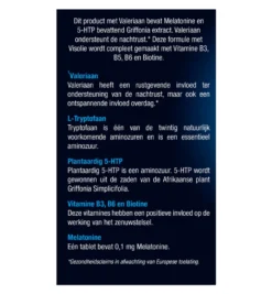 Lucovitaal Melatonine 5 HTP L-Tryptofaan (30 tabletten)