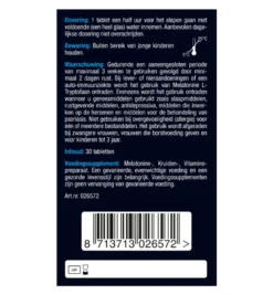 Lucovitaal Melatonine 5 HTP L-Tryptofaan (30 tabletten)