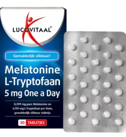 Lucovitaal Melatonine L-Tryptofaan 5mg (30 tabletten)