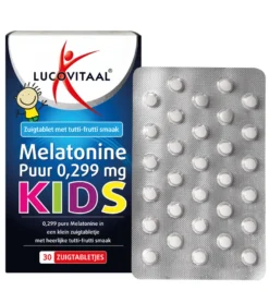 Lucovitaal Melatonine Puur 0,299 mg Kids (30 zuigtabletten)