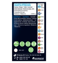 Lucovitaal Melatonine Puur 299mcg (500 tabletten)