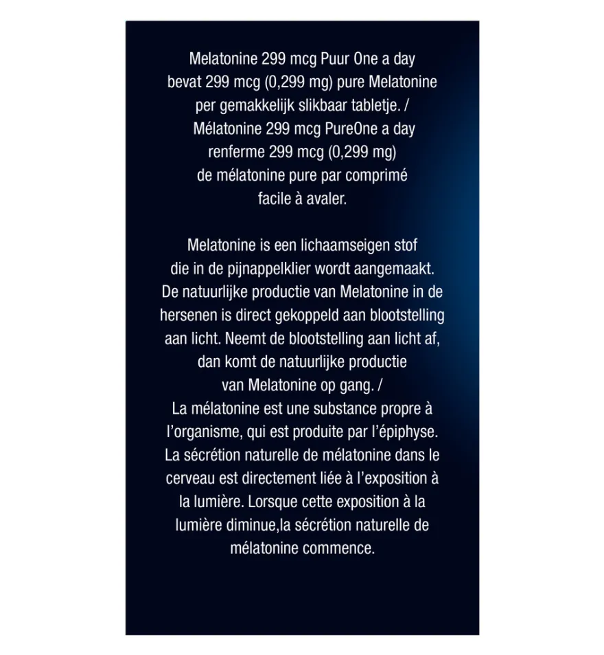Lucovitaal Melatonine Puur 299mcg (500 tabletten)