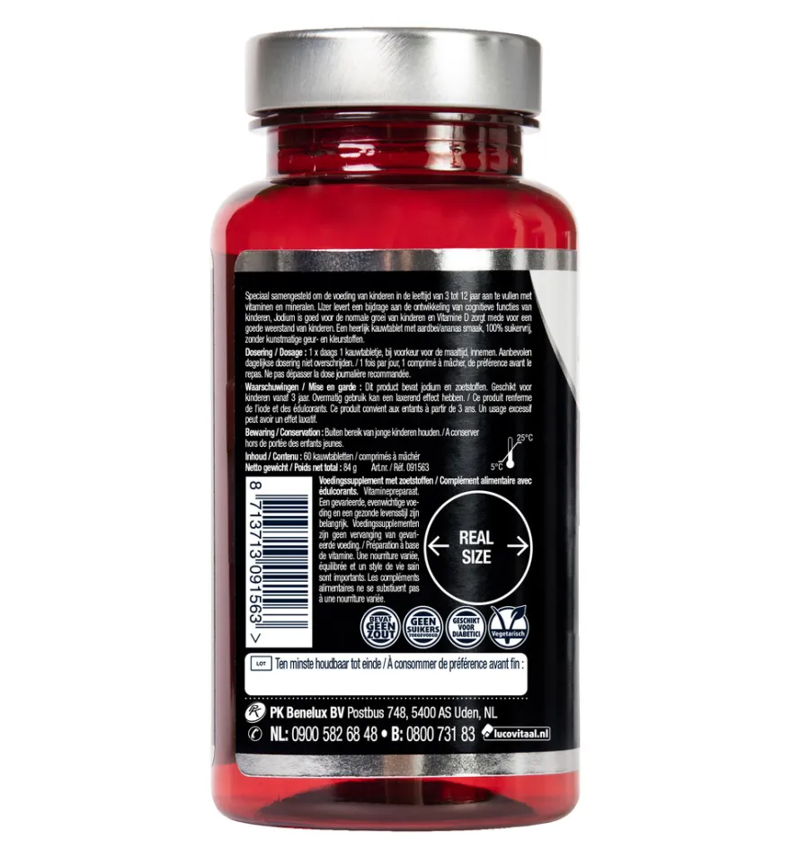 Lucovitaal Multi+ Compleet Kids (60 kauwtabletten)