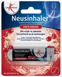 Lucovitaal Neusinhaler Vrijer Ademen Zoete Kersen (1 gr)