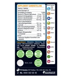 Lucovitaal Oesterkalk Calcium Vitamine D3 & K (100 tabletten)
