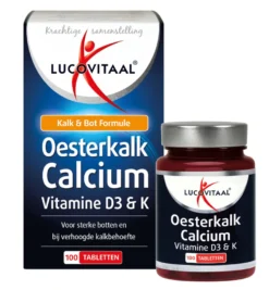 Lucovitaal Oesterkalk Calcium Vitamine D3 & K (100 tabletten)