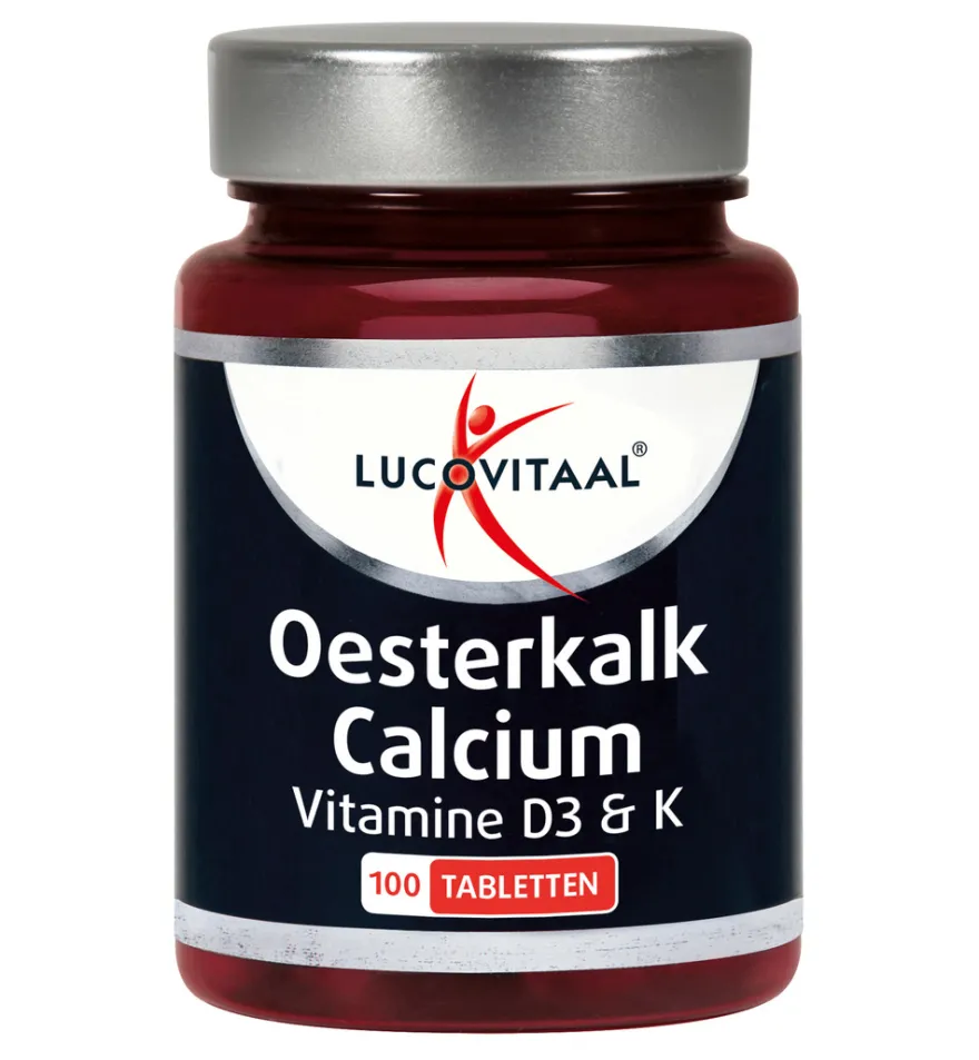 Lucovitaal Oesterkalk Calcium Vitamine D3 & K (100 tabletten)