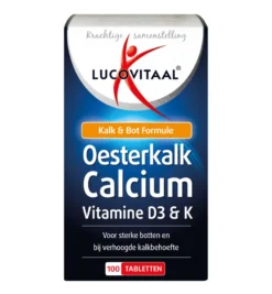 Lucovitaal Oesterkalk Calcium Vitamine D3 & K (100 tabletten)