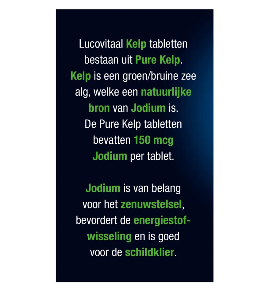 Lucovitaal Pure Kelp (60 tabletten)