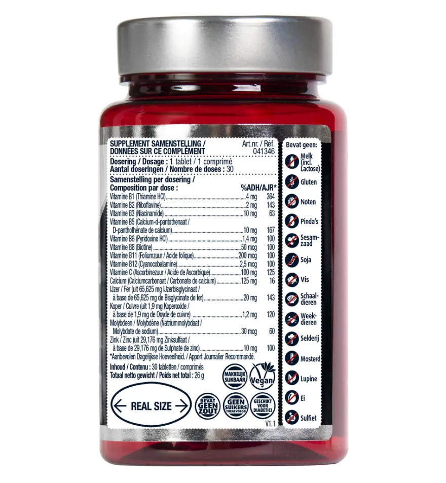 Lucovitaal Sterk IJzer Complex (30 tabletten)