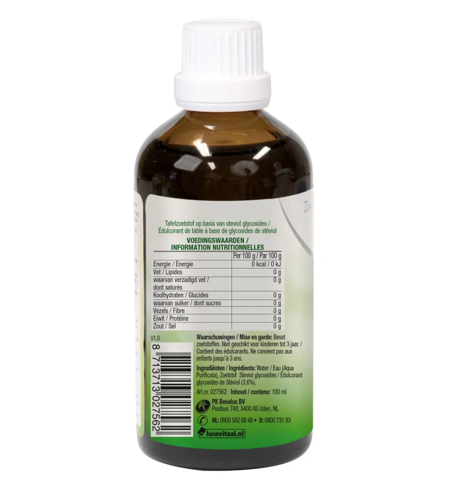 Lucovitaal Stevia Vloeibaar Tafelzoetstof (100 ml)