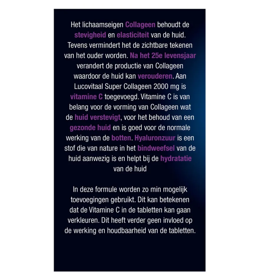 Lucovitaal Super Collageen 2000mg (60 tabletten)