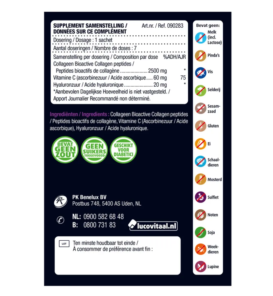 Lucovitaal Super Collageen 2500 Mg (7 Sachets)