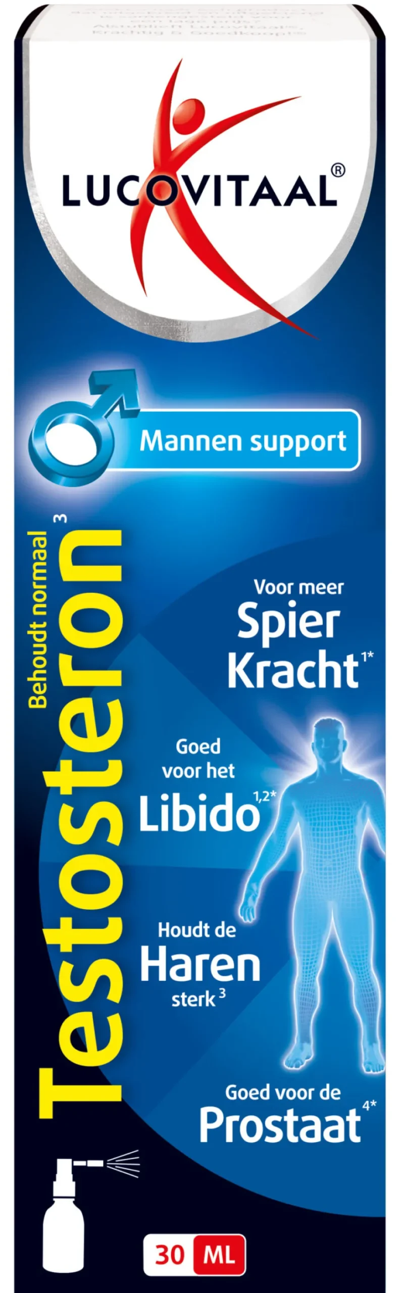 Lucovitaal Testosteron Mannen Support Spray (30 ml)