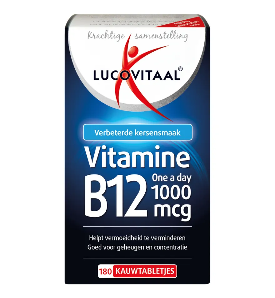 Lucovitaal Vitamine B12 1000mcg (180 kauwtabletten)