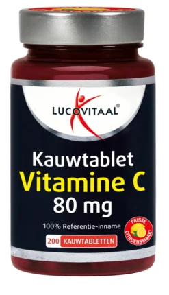 Lucovitaal Vitamine C 80mcg Kauwtablet Citroen (200 tabletten)