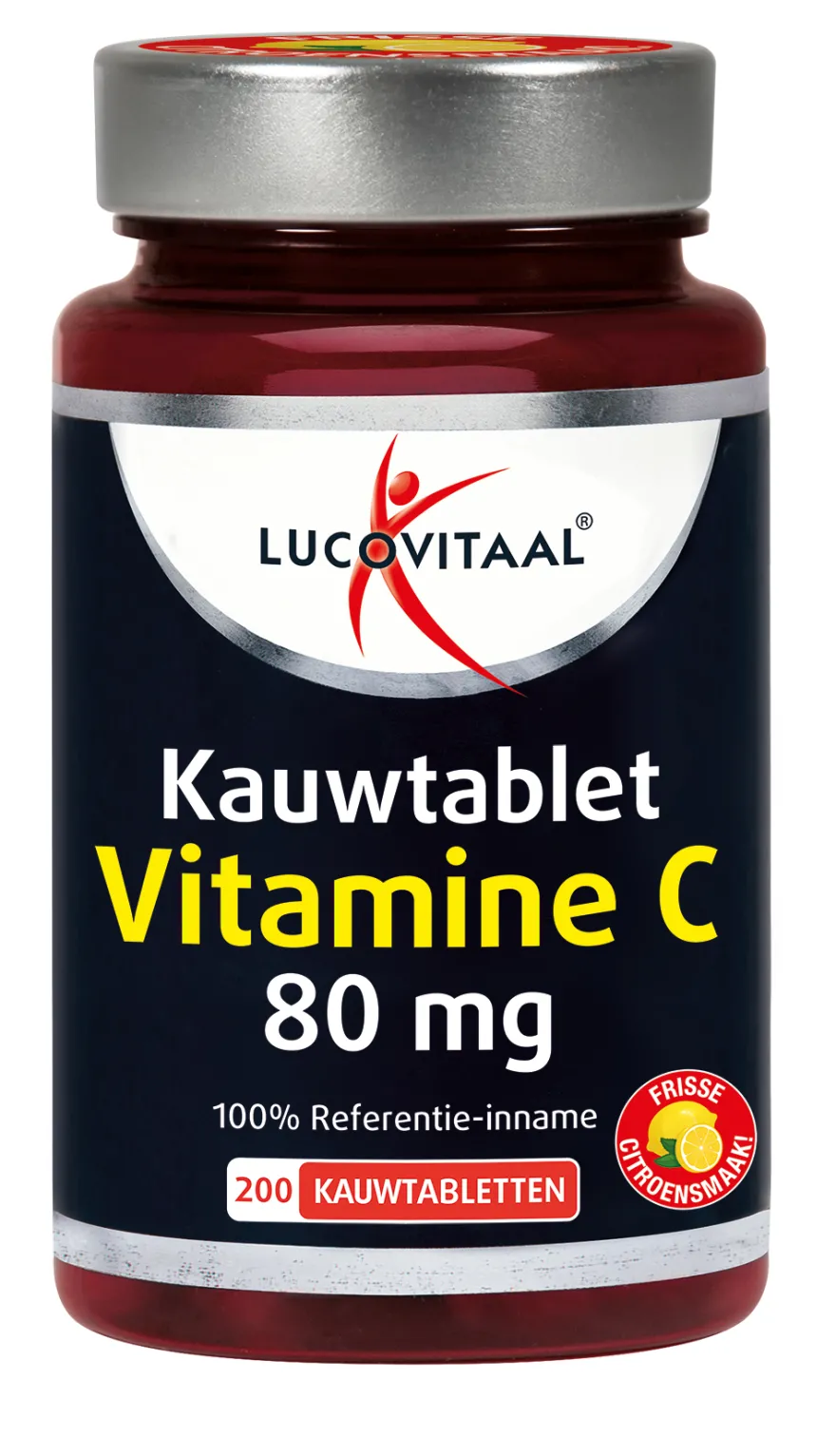 Lucovitaal Vitamine C 80mcg Kauwtablet Citroen (200 tabletten)