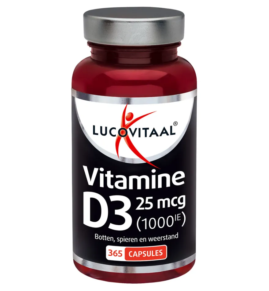 Lucovitaal Vitamine D3 25mcg (365 capsules)
