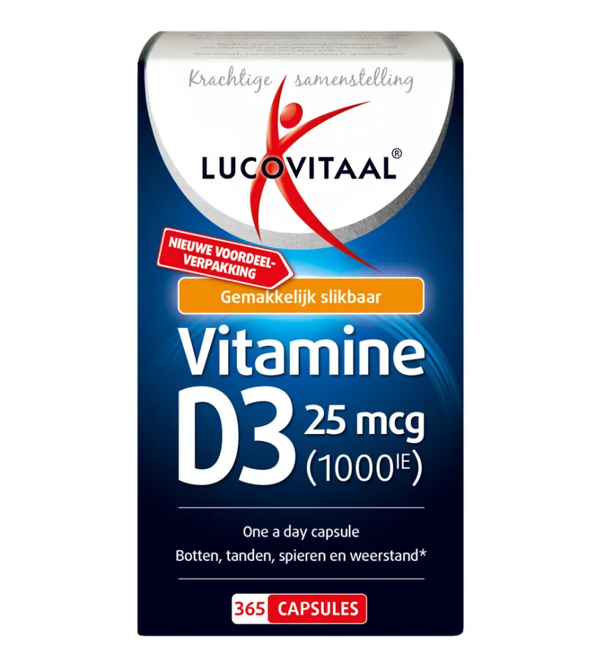 Lucovitaal Vitamine D3 25mcg (365 capsules)