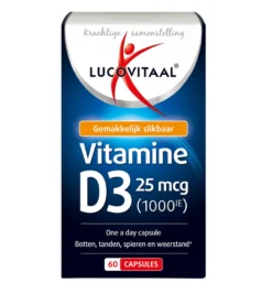 Lucovitaal Vitamine D3 25mcg (60 capsules)