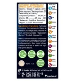 Lucovitaal Vitamine D3 25mcg (60 capsules)