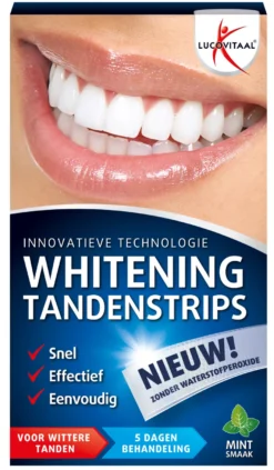 Lucovitaal Whitening Tandenstrips Mint (5 sets)