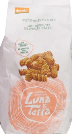 Luna E Terra Pastaspiralen Spelt, Volkoren (500 gr)
