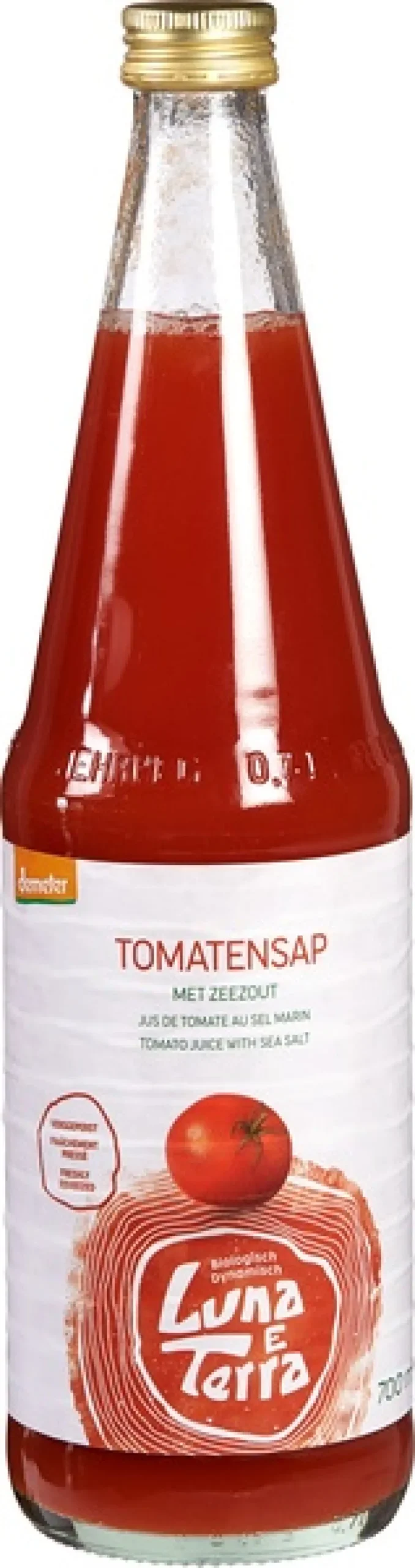 Luna E Terra Tomatensap Met Zeezout (700 ml)