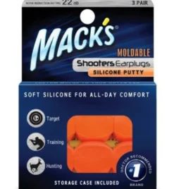 Macks Shooters Moldable Earplugs Orange (3 Paar)
