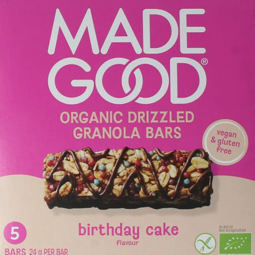 Madegood Granola Bar Birthday Cake Bio (5 stuks)