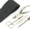 Malteser Manicure Etui 4-Delig Leer Zwart (1 stuk)