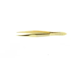 Malteser Pincet 8 Cm Verguld Spits 424-G (1 stuk)