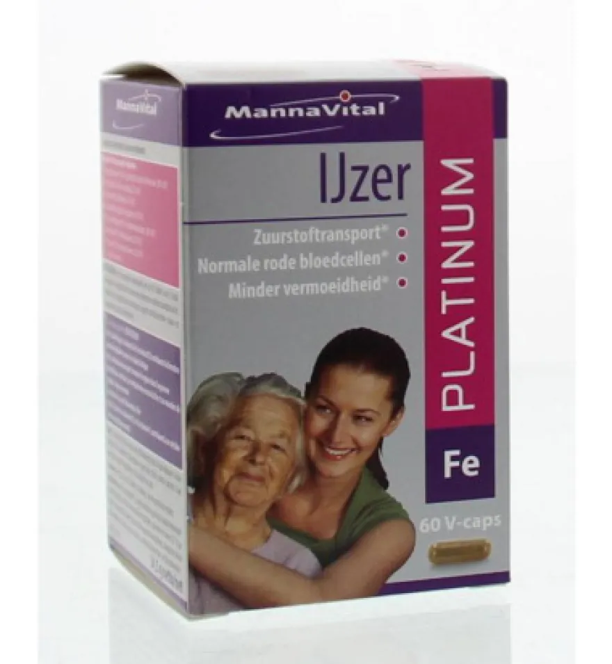 Mannavital IJzer platinum (60 capsules)