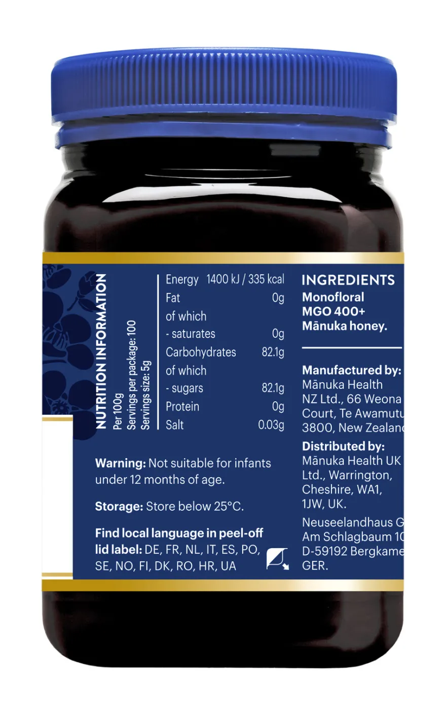Manuka Health Honing Mgo 400+ (500 gr)